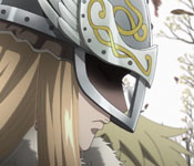 prince canute with his helmet